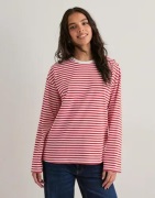 Pieces - Punainen - Pcsadie Ls Top Noos