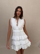 Nelly - Valkoinen - Adorable Flounce Dress