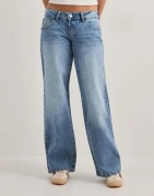 Gina Tricot - Vaaleanpunainen - Ultra low wide jeans