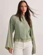Nelly - Vihreä - Sassy Lace Blouse
