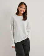 Pieces - Valkoinen - Pcsadie Ls Top Noos