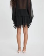 Nelly - Musta - Flowy Mini Skirt