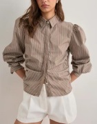 Neo Noir - Ruskea - Ritta Stripe Shirt