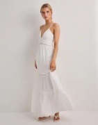 Nelly - Valkoinen - Maxi Lace Insert Dress