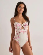 Malina - Vaaleanpunainen - Mandy Bamboo-ring Bandeau Swim