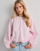 Gina Tricot - Vaaleanpunainen - Button blouse