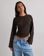 Pieces - Ruskea - Pcalli Ls O-Neck Top