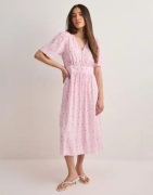Pieces - Vaaleanpunainen - Pctala Ss Midi Dress Noos Bc
