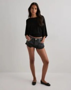 One Teaspoon - Harmaa - Bandits Lw Dnm Short