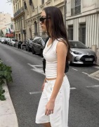 Nelly - Valkoinen - Ultra Soft Waterfall Top