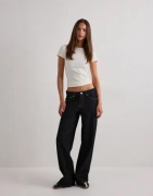 Gina Tricot - Sininen - Low Wide Jeans