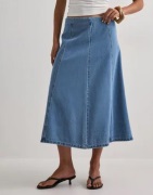 Vero Moda - Sininen - Vmsigga Hr 7/8 A-Line Clr Denim Sk