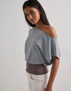 Nelly - Ruutu/Raita - Soft Stripe Waist Top