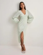 Nelly - Vihreä - Smock Detail dress