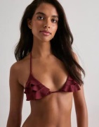 Nelly - Punainen - Flounce Bikini Triangle
