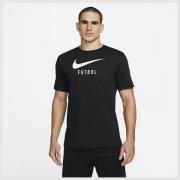 Nike T-paita Swoosh Futbol - Musta/Valkoinen