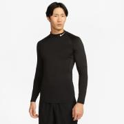 Nike Pro Top Dri-FIT Mock - Musta/Valkoinen Pitkähihainen