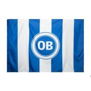 Odense Boldklub Logo Lippu 100x150cm - Sininen/Valkoinen