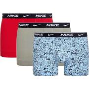 Nike Bokserit Everyday Cotton Stretch 3-pack - Sininen/Harmaa/Punainen