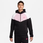 Nike Huppari NSW Tech Fleece 24 FZ Tuulitakki - Musta/Valkoinen/Pinkki