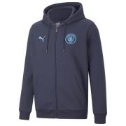 Manchester City Huppari Essentials Fleece Full Zip - Navy