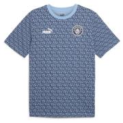 MCFC ftblCulture Tee AOP Team Light Blue-PUMA White