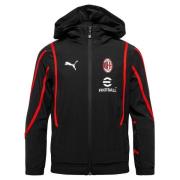 AC Milan Takki Pre Match Woven Anthem - Musta/For All Time Red Lapset
