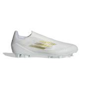 adidas F50 League Laceless FG/AG Day Spark - Valkoinen/Kulta/Valkoinen